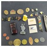 TOKENS, PINS, CHURCH KEYS