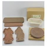 LONGABERGER COOKIE MOLDS , BREAD BRICK, DISH