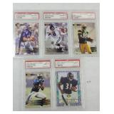 (5) GRADED NFL FOOTBALL CARDS