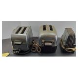 (3) VINTAGE TOASTERS