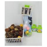 EASTER EGGS & PINE CONES