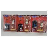 (3) 1998 BASKETBALL FIGURINES, HILL, IVERSON,