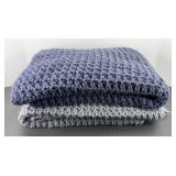(2) CROCHETED THROWS
