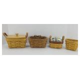 (4) LONGABERGER BASKETS