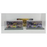 (2) JEFF GORDON NASCAR CARS 1:24 SCALE