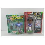 (2) FOOTBALL FIGURINES, SANDERS, JAMES