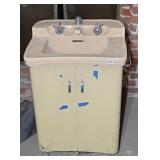 VINTAGE HOTEL SINK & CABINET VANITY
