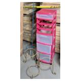 PLANT STAND, SHEPHERDS HOOK, STORAGE CABINET & MOR