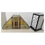 STAINED GLASS STYLE LAMP & SHADE