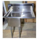 STAINLESS STEEL PREP SINK, NEW
