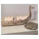 VIKING SHIP DISH