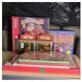 CHRISTMAS PUZZLES, DECOR, BOOKS
