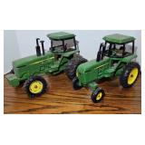 (2) JOHN DEERE TRACTORS BY ERTL, 1/16 SCALE