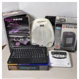 HEATERS, CURLERS, KEYBOARD