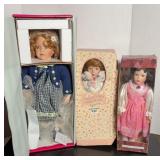 MARIE OSMOND & (2) OTHER PORCELAIN DOLLS