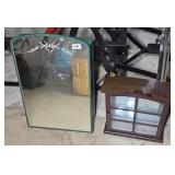 MEDICINE CABINET & SMALL WALL CABINET