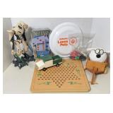 DOMINOS, CHECKERS, STAR WARS ACTION FIGURE & MORE