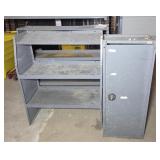 INDUSTRIAL CABINET & (2) SHELVES