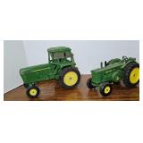 (2) JOHN DEERE DIECAST TRACTORS, ERTL, 1/16 SCALE