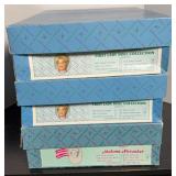 (3) FIRST LADY DOLLS, KENNEDY, EISENHOWER, POLK