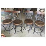 (4) BAR STOOLS