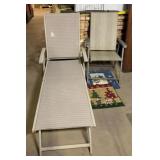CHAISE LOUNGE, RUGS, DECOR & PATIO CHAIR