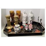 AMBER MINI LAMPS, DECOR, TRAY