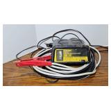BATTERY CHARGER & JUMPER CABLES