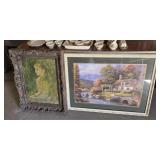 OIL ON CANVAS & LANDSCAPE PRINT
