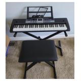 SANTANA 61 KEY KEYBOARD W/ STAND & STOOL