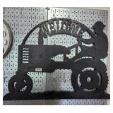 METAL TRACTOR WELCOME SIGN