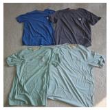 (4) LARGE CARHARTT SHIRTS