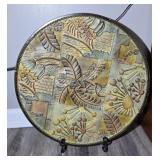 LARGE DECORATIVE METAL PLATTER