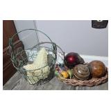 GLASS BALLS & CHRISTMAS TREE CANDLES