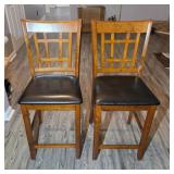 PAIR OF BAR STOOLS W/ BACKS