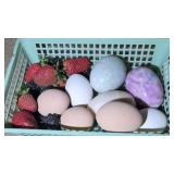 DECORATIVE FRUIT & MARBLE EGGS