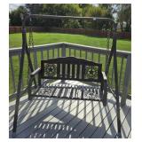 A FRAME DECORATIVE PORCH SWING