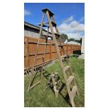 8 FT & 2 FT WOOD LADDERS