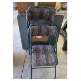 CARD TABLE W/ (4) CHAIRS
