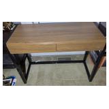 (2) DRAWER DESK W/ CONTENTS