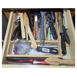 DRAWER OF KITCHEN UTENSILS