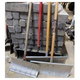 (4) SNOW SHOVELS