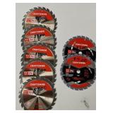 (7) CRAFTSMAN 7 1/4 INCH SAW BLADES