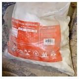 PARTIAL BAG OF BRIGHT WHITE PEBBLE