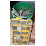 DEWALT HARDWARE DRAWER & BUCKET OF MISC