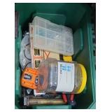 SMALL TOTE OF TOOLS, TESTER