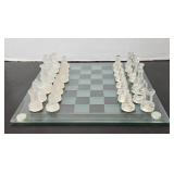 GLASS CHESS SET