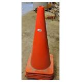 (6) SAFETY CONES 28 INCHES