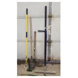 LONG HANDLED WEEDER, SHOVEL, CROWBAR & MORE