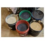 (3) BUCKETS OF JOINT SAND & BUCKET OF OIL